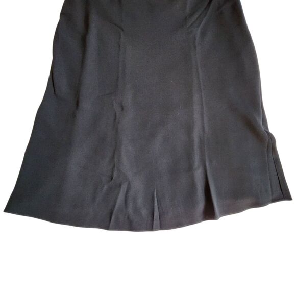 Michele Black with Purple and White Trim A-Line Skirt Sz 8 - Picture 4 of 11